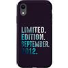 Birthday Gift Limited Edition September Custodia per iPhone XR Edizione Limitata Settembre 2012 Retro Vintage 2012