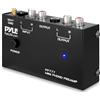 Pyle Preamplificatore Phono, Amplificatore Audio per Giradischi Mini Elettronico Stereo con Ingressi RCA e Uscite, Operazione a Basso Rumore