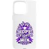 Hope Through Alzheimers Awareness Custodia per iPhone 15 Pro Max Hope Fight Win Memory Support Alzheimer Consapevolezza Viola