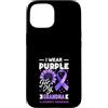 Alzheimer's Awareness Purple Ribbon Appa Custodia per iPhone 15 Indosso il viola per il supporto di mia nonna Alzheimer