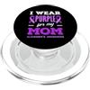 Alzheimer's Awareness Purple Ribbon Appa Indosso il viola per la consapevolezza dell'Alzheimer di mia madre PopSockets PopGrip per MagSafe