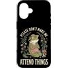 Introverso Ansia Sociale Antisociale Tim Custodia per iPhone 16 Please Don't Make Me Attend Things Pantofolaio