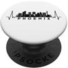 Skyline-City-Vacation-Travel Accessory G Cardiogram Skyline USA Phoenix PopSockets PopGrip Adesivo