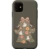 Cute Ghost Halloween Custodia per iPhone 11 Fantasma floreale Halloween Carino Boho Spooky Autunno
