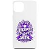 Hope Through Alzheimers Awareness Custodia per iPhone 13 Hope Fight Win Memory Support Alzheimer Consapevolezza Viola