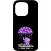 Alzheimer's Awareness Purple Ribbon Appa Custodia per iPhone 15 Pro Ricorda per te La consapevolezza dell'Alzheimer degli elefanti