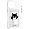 Death Tarot Card Black Cat Witchy Hallow Custodia per iPhone 16 Pro Tarocchi Gatto Nero Morte Stregoneria Lettura dei Tarocchi gotici