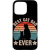 Best Cat Dad Ever Feline Pet Gift Cute F Custodia per iPhone 15 Pro Max Il miglior papà gatto di sempre