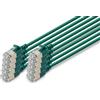 Digitus Cavo LAN Cat 6A - 5 m - 10 pezzi - Slim - F/FTP - Verde | 10 Gbit/s - Schermato - PoE+ - AWG 32/7 - LSZH - Cavo di rete RJ45 - Compatibile con Cat 6 e Cat 7