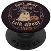 Cute Ghost Halloween Divertente Halloween Ghost Feelings Zucca Citazione PopSockets PopGrip Adesivo