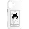 Death Tarot Card Black Cat Witchy Hallow Custodia per iPhone 16 Tarocchi Gatto Nero Morte Stregoneria Lettura dei Tarocchi gotici