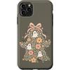 Cute Ghost Halloween Custodia per iPhone 11 Pro Max Fantasma floreale Halloween Carino Boho Spooky Autunno