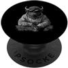 Safari Animal Art Buffalo Con Occhiali Da Sole Grafica Safari Animale Divertente Bisonte PopSockets PopGrip Adesivo