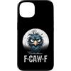 Black Crazy Crow Gothic Moon Halloween A Custodia per iPhone 13 F-Caw-F Corvo Nero Uccello Nero Divertente Corvo F-Caw-F