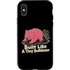 Wombat Burrowing Wildlife Animal Lover Custodia per iPhone X/XS Costruito come un piccolo bulldozer Wombat Forza