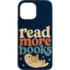 Read More Books Custodia per iPhone 13 Pro Max Leggi di più Libri Carino Lontra Lettura Amante dei Libri