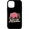 Wombat Burrowing Wildlife Animal Lover Custodia per iPhone 12 mini Costruito come un piccolo bulldozer Wombat Forza