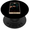 Death Tarot Card Black Cat Witchy Hallow Tarocchi Gatto Nero Morte Gatto Strega Gothic Tarocchi Arte PopSockets PopGrip Adesivo