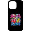 Happy Pencil Club Custodia per iPhone 14 Pro Max Carino ritorno a scuola Apple zaino libri matite forniture