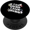 Personalized Name Mothers Day outfit For Retro Groovy Im Faun Doing Faun Things Divertente Festa della Mamma PopSockets PopGrip Adesivo