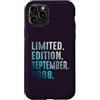 Birthday Gift Limited Edition September Custodia per iPhone 11 Pro Edizione Limitata Settembre 2008 Retro Vintage 2008