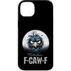 Black Crazy Crow Gothic Moon Halloween A Custodia per iPhone 14 Plus F-Caw-F Corvo Nero Uccello Nero Divertente Corvo F-Caw-F