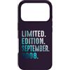 Birthday Gift Limited Edition September Custodia per iPhone 17 Pro Edizione Limitata Settembre 2008 Retro Vintage 2008
