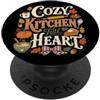 Nomad Tides & Pines Mamma culinaria stag Cozy Kitchen Full Heart Fall Mama Baking PopSockets PopGrip Adesivo