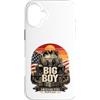 Steam Locomotive Train Railroad Big Boy Custodia per iPhone 16 Plus Big Boy 4014 - Locomotiva a vapore vintage con treno