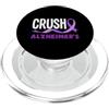 Alzheimer's Awareness Purple Ribbon Appa Crush Alzheimer's Awareness - Supporto per nastro viola PopSockets PopGrip per MagSafe