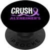 Alzheimer's Awareness Purple Ribbon Appa Crush Alzheimer's Awareness - Supporto per nastro viola PopSockets PopGrip Adesivo