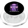 Alzheimer's Awareness Purple Ribbon Appa Simpatico elefante viola nastro Alzheimer's Awareness PopSockets PopGrip per MagSafe