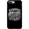 Desert Merch Sardinia Italy Shop Custodia per iPhone 7 Plus/8 Plus Stampa xilografia paesaggio Sardegna Italia