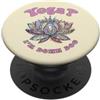 Giardino di loto Zen Yoga femminile Yoga Im Down Dog Lotus Mandala Divertente Umorismo PopSockets PopGrip Adesivo
