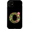 Floral Letter O Monogram by designsandde Custodia per iPhone 11 Elegante design floreale con monogramma dell'alfabeto con lettera O
