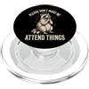Introverso Ansia Sociale Antisociale Tim Please Don't Make Me Attend Things Pantofolaio PopSockets PopGrip per MagSafe