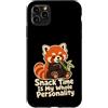 Cute Red Panda Bamboo Snack Lover Custodia per iPhone 11 Pro Max Snack Time è tutta la mia personalità Panda rosso