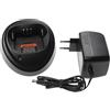 vhbw Caricabatterie compatibile con Motorola CP140, CP040 batterie per radio - Stazione di ricarica + alimentatore, 7,6V, 0,9A