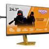 AOC Gaming Monitor CS24A 24 pollici 1920x1080, FHD, 610Hz, TN eSports Panel, 0.5ms GtG, USB Hub Height Adjustment, (HDMI2x 2.1 DP 1x 1.4) HDR400, G-Sync Compatible, Nero/Arancione