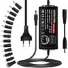 Indmird Adattatore di Alimentatore Regolabile 3V-24V 3A 72W Alimentatore Universale AC/DC 100V-240V Adattatore Universale con 14 Punte e Convertitore di Polarità Per Elettronica 3V-24V DC Motore DVD