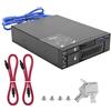 SparkFeng MR 6203 Rack mobile per disco rigido, box di estrazione per unità ottica a doppio disco per SSD HDD SATA 2.5/3.5, custodia USB 3.0 con funzione di blocco, compatibile con