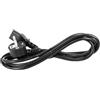 OSOLADY Cavo di Alimentazione Spina Eu 220v per Elettrodomestici | Lunghezza 1 Metro, Guaina Nera in Pvc Rame, per Uso Domestico e Ufficio, Versione 220-240v