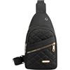 Generico Women's Casual Sling Bag, Lightweight Adjustable Strap Sling Pouch Backpack, 11.81x6.69x0.79 inches Comfortable Shoulder Front Pack for Running, Walking, Hiking, and Travel