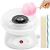 PORFOYO Macchina Zucchero Filato Bambini, 450w Macchina per Zucchero Filato Elettrica Retrò Adatta a Zucchero o Caramelle Facile da Pulire con Accessori Perfetta per Feste di Compleanno e Uso Domestico Bianca