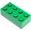 LEGO 20 LEGO Mattoncino 2x4 Verde