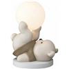 Gralara Luce Notturna Bambini a Forma di Orso, Luce Notturna Neonato | Lampada Notturna da Tavolo con Orsetto Opaca, Lampada da Comodino per Bambini, Marrone
