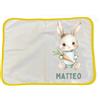 Generico Tovaglietta americana animali grafiche varie leone scimmietta in cotone personalizzabile per colazione pranzo cena merenda a scuola con testo a scelta personalizzate 48 x 35 cm circa