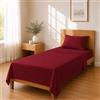 Homebliss Set lenzuola microfibra 150x240 / 90x200+25 / 50x80, Bordeaux