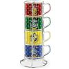 Egan Set da 4 tazzine da Caffe Collezione Warner Bros Harry Potter. Set 4 tazzine da caffè di Harry Potter in Porcellana con capacità 80 ml. La referenza è: 128005.
