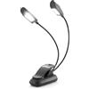 Tiger MSL35-6RC Lampada da Leggio Doppia Testa con 6 LED